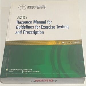 ACSM's Resource Manual for Exercise Testing and Prescription